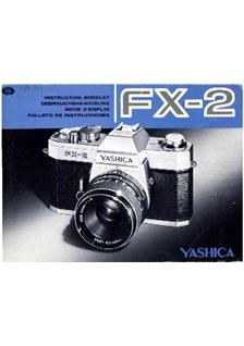 Yashica FX 2 manual. Camera Instructions.